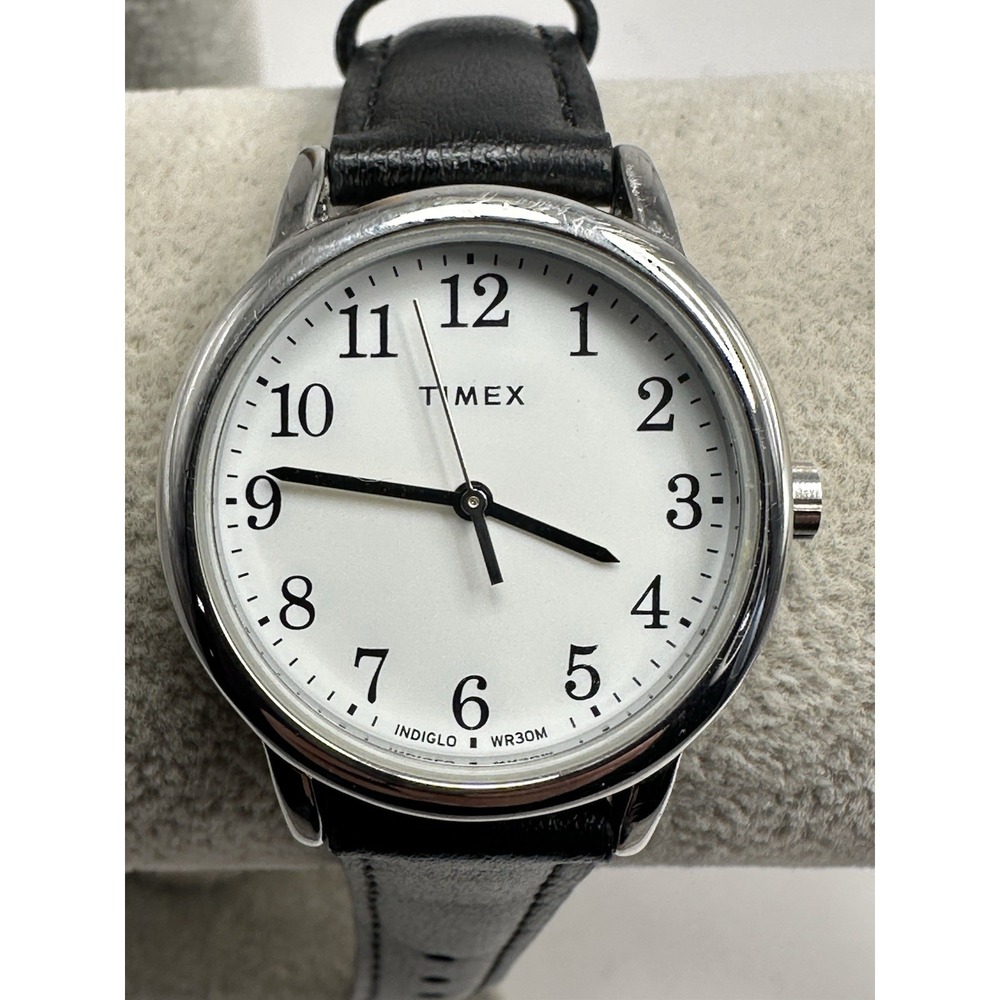 Timex tw2v69100 Ladies New Battery Indiglo Easy Reader 30MM 7" Leather Band J35